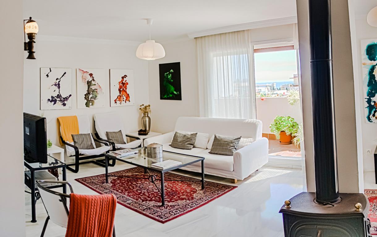 AT322 Espectacular Ático de 3 dormitorios en pleno centro de Marbella ,cerca de todos los servicios ya solo 500 metros  de la playa de La Fontanilla